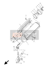 1B9147140000, Dichtung, Schalldampfer, Yamaha, 1